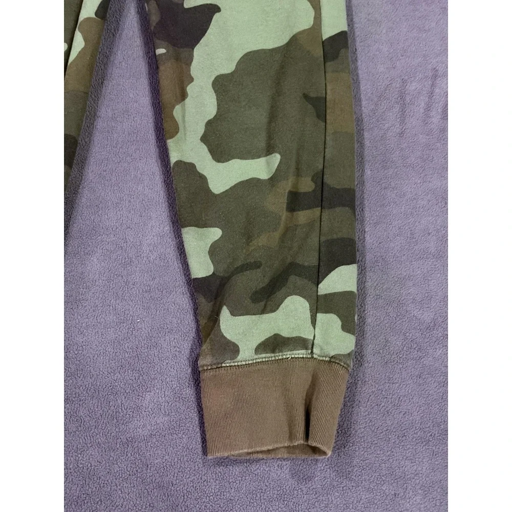 Gap Jogger Pants Kids XL Multicolor Camouflage Fleece Lined Tapered Drawstring